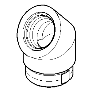 Dornbracht mamelon enfichable 52,5 degrés 092404188-00 40x20x20_chrom