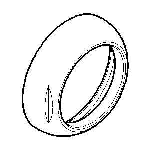 capot Dornbracht 092404204-47 092404204 D.32,5 x 9 mm Champagne