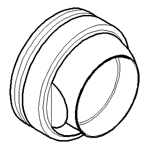 Dornbracht nut M 35 x 2000 EHM-WT 092404241-00 chrome