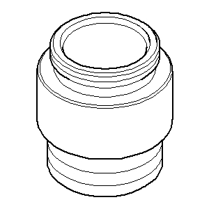 Dornbracht nipple for shower hose 092404245-47 champagne
