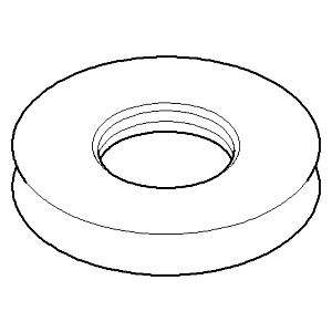 Dornbracht rosette bath G3/4 2000 chrome 092720001-00