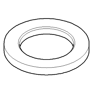 Dornbracht rosette 48x5 chrome 092722002-00 092722002 D 48 x 5 mm chrome