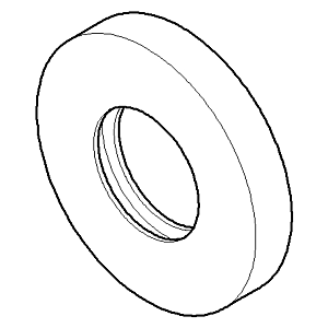 Dornbracht rosette platinum 092722004-08 D 32.2 x 9 mm platinum