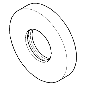 Dornbracht rosace 092722015-08 092722015 D.55 x D.24,6 x 9 mm platine