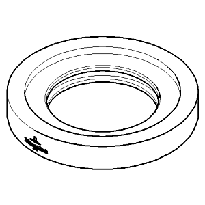 Dornbracht Rosette für Deckenbindung 092722041-10 weiß matt