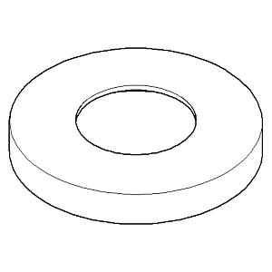 Dornbracht rosette 092722042-06 matt platinum