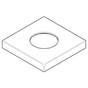 Dornbracht Rosette 092722043-06 platin matt