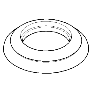 Dornbracht rosace 55 x 10 Madison - p 092735002-06 60 x 60 x 25_platine mat