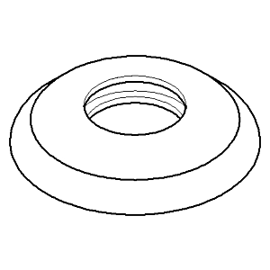Dornbracht Ros. Poussée 55x10 Madison vc 092735003-00 D 27 x 10 mm chromé