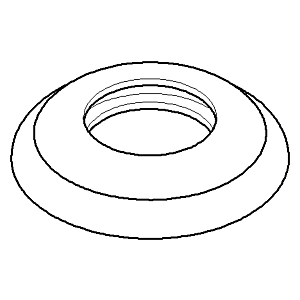 Dornbracht Ros. Poussée 55x10 Madison vc 092735004-00 D 26,3 x 10 mm chromé