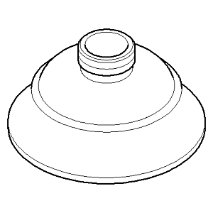Dornbracht Rosette Dreilochbatterie 09273600010-00 chrom