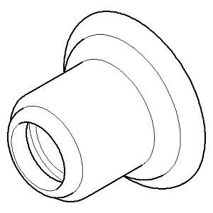 Dornbracht rosace WT mur Madison - 092736010-06 100 x 60 x 60_platine mat