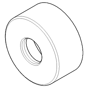 Dornbracht Rosette 65x30 chrom 092755006-00 30 mm Chrom