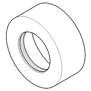 Dornbracht rosette 60x25 chrome 092762004-00 25 mm chrome