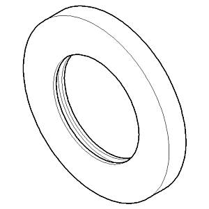 Dornbracht rosace chromé 092762011-00 9 mm chromé