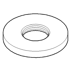 Dornbracht Rosette - 092762012-00 chrom, 100 x 60 x 2