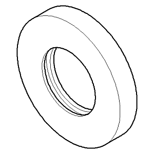 Dornbracht Rosette - 092762013-00 chrom, 100 x 60 x 2