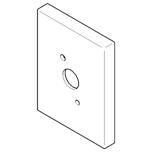 Dornbracht Rosette Wandanschlußbogen 092767002-00 chrom