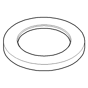Dornbracht rosace 52 x 5,5 - 092767003-00 chromé