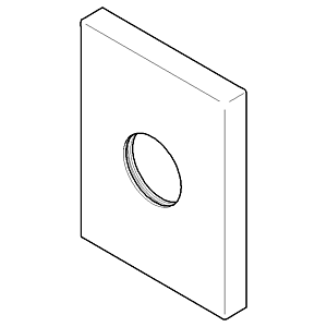 Dornbracht rosette wall connection Reg 092767009-00 chrome