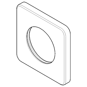 Dornbracht Rosette Mischer WT-WD EHM 092771001-00 100x95x20_chrom
