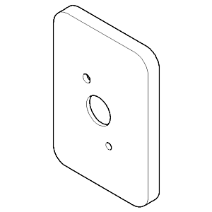 Dornbracht rosace WAB - platine mat 092771002-06 platine mat
