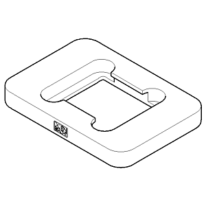 Dornbracht rosette - 092771020-00 100 x 70 x 30_chrom
