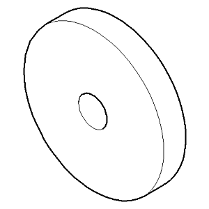 Dornbracht Rosette D55 mm 092774002-00 chrom