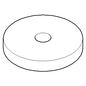 Dornbracht Rosette D55 mm 092774003-06 platin matt