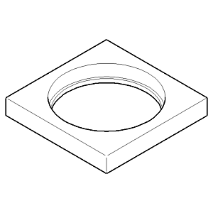 Dornbracht rosace EHM-WT MEM - plat 092778007-06 platine mat