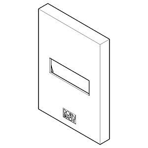 Dornbracht rosace pour prise murale 092778017-00 100 x 60 x 60_chrom