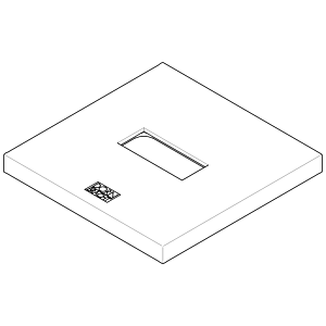 Dornbracht rosace - 092778022-00 chromé