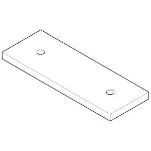 plaque Dornbracht - 092778025-00 170x80x30_chrom