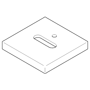 Dornbracht rosette MEM for spout 092778032-49 cyprum