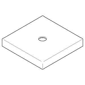 Dornbracht Rosette MEM für Griff 092778033-08 platin