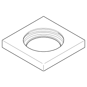 Dornbracht Rosette 092778040-06 platin matt