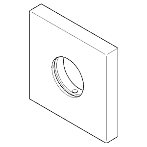 Dornbracht vanne d&#39;angle rosace 092778042-06 platine mat
