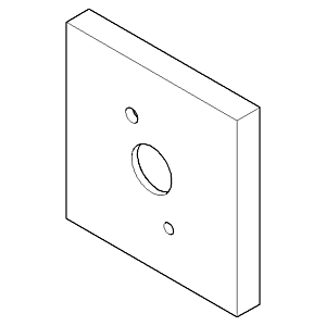 Dornbracht rosette 092782006-08 092782006 60 x 60 x 9 mm platinum