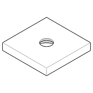 Dornbracht rosace - platine mat 092787007-06 platine mat