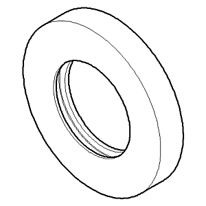 Dornbracht Rosette Wandauslauf 092787010-08 platin