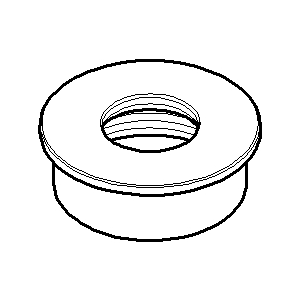 Dornbracht Rosette - platin matt 092787011-06 45 x 40 x 10_platin matt
