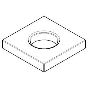 Dornbracht rosace 092787013-00 chromé