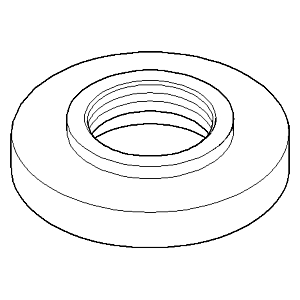 Dornbracht Rosette 092787033-06 platin matt