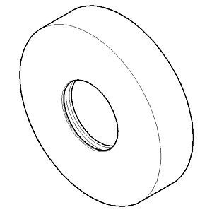 Dornbracht rosette - 092788010-00 100 x 90 x 35_chrom