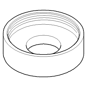 Dornbracht rosace - 092788013-00 chromé