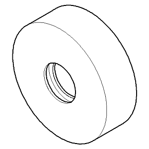 Dornbracht Rosette 092789000-06 092789000 D.57 x D.19 x 18 mm platin mat