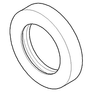 Dornbracht Rosette Schwenkventil Sch 092789004-06 platin matt
