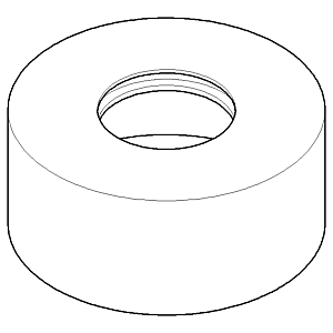 Dornbracht rosace colonne montante chromé 092789025-00 D 39 x 37,5 mm chromé