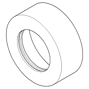 Dornbracht Rosette 65 x 25 - 092789103-00 100x60x60_chrom