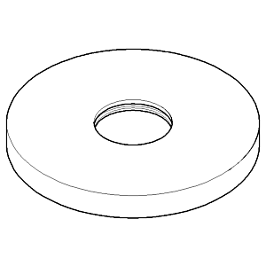 Dornbracht Rosette Schub 2-3 Wege DA 092789104-06 platin matt
